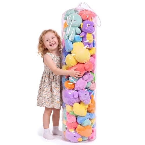 NTYNTY Clear Stuffed Animal Storage Tube for Boxing Play & Plush Storage