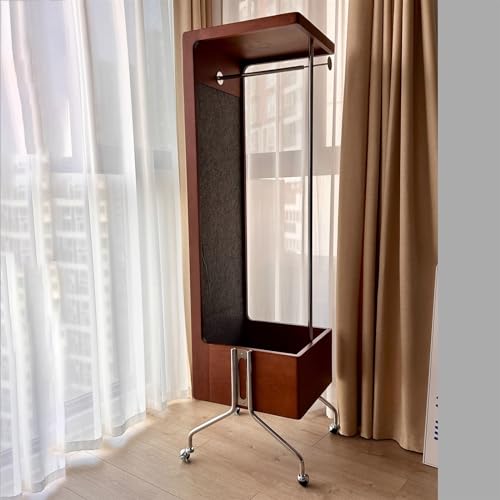 Full-Length Mirror Household Floor-Standing Full-Length Mirror Multi-Functional Storage Coat Rack Bedroom Movable Dressing Mirror Full Length Floor Mirro (B)