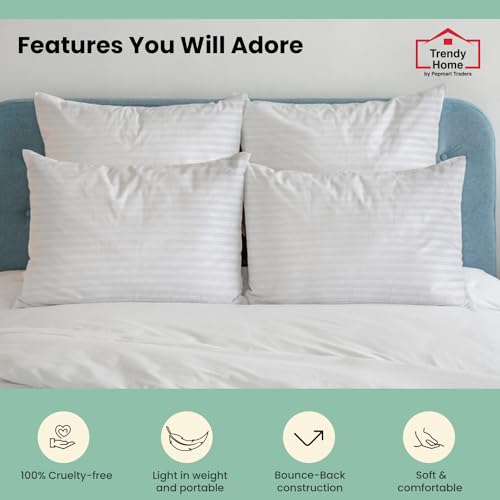Trendy Home 12x20 Throw Pillow Insert, Cushion Sham Stuffer Hypoallergenic, Lumbar Support Decorative Home Outdoor Couch Pillow Filler (Machine Wash)