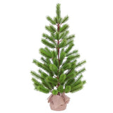 Puleo International 3 ft. Artificial Christmas Tree in Burlap Sac