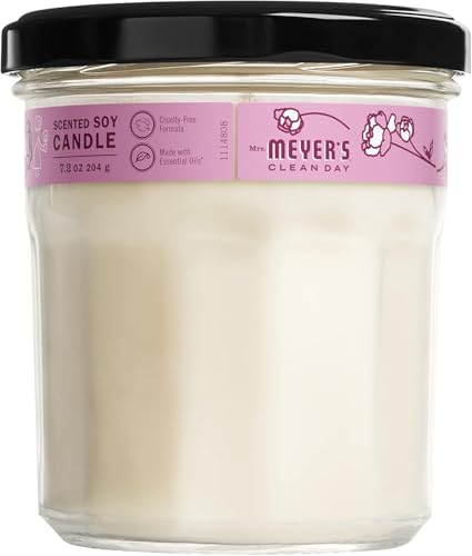 MRS. MEYER'S CLEAN DAY Aromatherapy Candle, Peony, 7.2 oz, 2 Pack