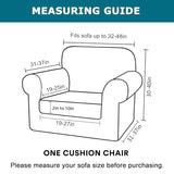 KRFOONN 2 Piece Chair Covers Printed Sofa Covers Couch Covers Washable Armchair Sofa Couch Slipcover Furniture Protector with Elastic Bottom for Living Room (Armchair, A1), Small
