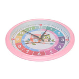 Milltrip Children Hanging Clock, Wall Clock Plastic Cartoon Colorful Quartz Time Learning Hanging Clock for Kid's Bedroom Classroom()