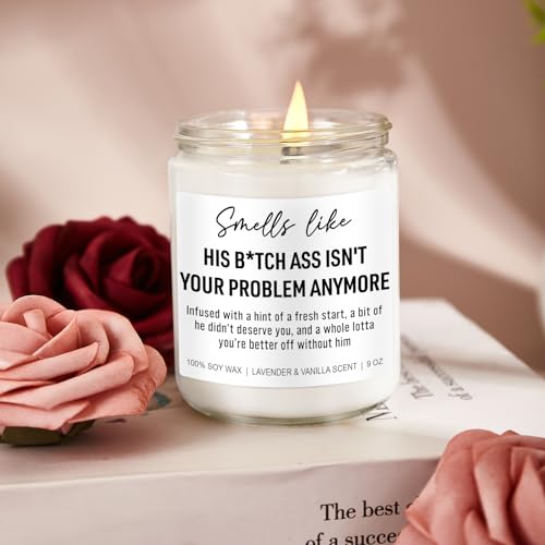 Younift Funny Scented Candles, Divorce Gifts for Women, Divorce Party Decorations - Cheer up, Breakup Gifts for Women, Newly Divorced Woman, Her - Break up, Ex Boyfriend Presents - 9 oz