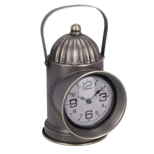 Van Manen Toy Decorative Lantern Clock Brass Metal Multicoloured 13.5 x 19 x 26.5 cm