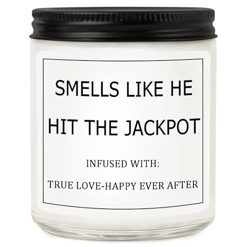 Bridal Shower Gifts for Bride, Bride to Be Engagement Gift for Couples Women, Funny Wedding Lavender Candles