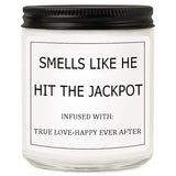Bridal Shower Gifts for Bride, Bride to Be Engagement Gift for Couples Women, Funny Wedding Lavender Candles