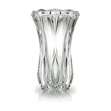 Celebrations by Mikasa Blossom Crystal Vase 12 Inch - Sculpted Flower Design for Fresh Bouquets, Home Decor, Centerpieces - Traditional and Contemporary Style