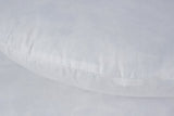 Set of 2, 95% Feather 5% Down 18 Inch Round Decorative Pillow Insert, Cotton Cover, White, Set of 2