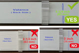 Valance Clips 10pcs 3-1/4'' Window Blinds Hidden Clip Clear Plastic for Horizontal Blinds Valance Retainer Holder