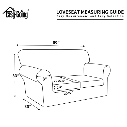Easy-Going Ottoman Large Bundles loveseat slipcover