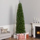 National Tree Company 9 ft Unlit Kingswood Fir Slim Artificial Christmas Tree, 1,443 Tips, Includes Stand, Green
