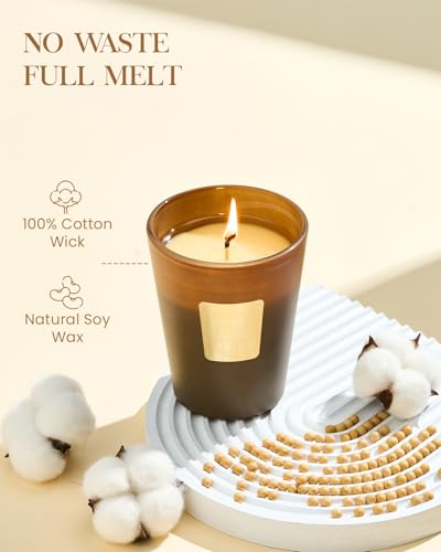M&SENSE Fudgy Cocoa Brownie Soy Candle, 14.1oz, Sweet Home Fragrance