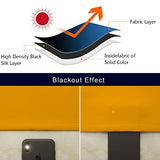 Pickluc Blackout Curtains 84 Inches Long 2 Panels, Black Out Drapes for Bedroom or Living Room, Back Tab and Rod Pocket Top, Set of Two, Mustard Yellow, 52" Wide and 84" Length.
