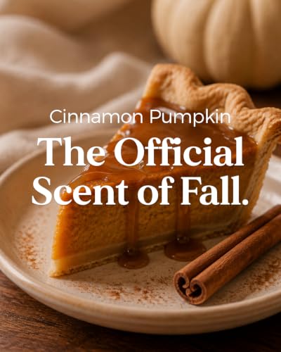 M&SENSE Scented Candles Cinnamon Pumpkin Non Toxic Fall Aromatherapy