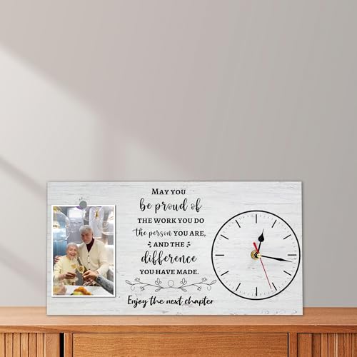 to My Wife Picture Frame with Clock Gifts for Wife from Husband, Romantic Wedding Anniversary Birthday Valentines Gifts for Women Her, Mother's Day Healing Thoughts Presents for Her