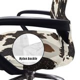 Cow Print Universal Office Chair Cover Stretchable Elastic Desk Chair Cover Dustproof Computer Chairs Slipcover