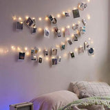 33Ft Photo Clip Fairy Lights with 50 Clips - LECLSTAR 100 LED String Lights for Hanging Pictures, USB Powered - Perfect Bedroom and Wedding Decor
