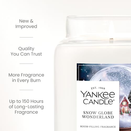 Yankee Candle Snow Globe Wonderland Scented Candle, 22oz Large Jar