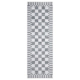 GarveeHome 2x12 Checkered Kitchen Runner Rug for Hallway Non Slip Washable