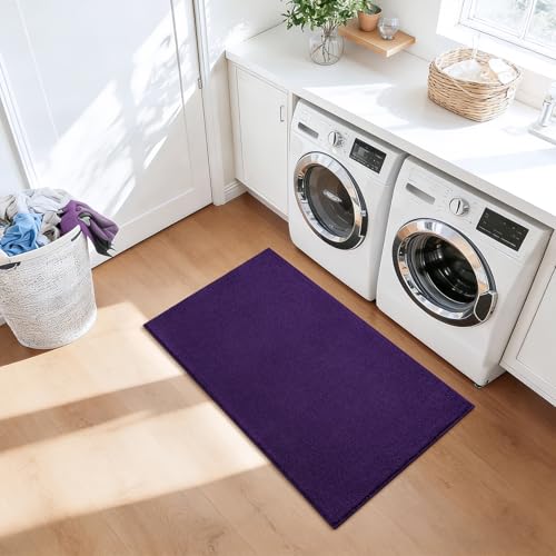 ISEAU 2x4 Soft Runner Rug for Hallway, Washable and Non-Slip, Purple