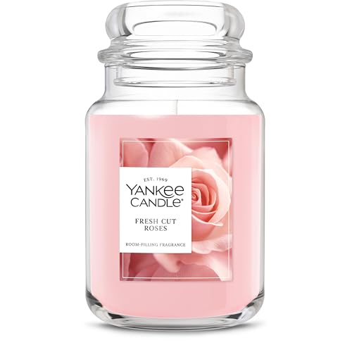 Yankee Candle Fresh Cut Roses Scented Candle, 22oz Large Jar