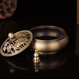 Incense Burner, Copper Incense Holder Cone Holder Gourd Incense Burner for Joss Stick, Tower Incense, Incense Coil (3 Styles)