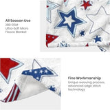 Patriotic Baby Blanket - 4th of July Throw Blanket with American Flag Stars & Stripes, Ultra Soft Memorial Day Blanket for Crib & Stroller, Red White Blue Independence Day Blankets Decor 30x40 Inches