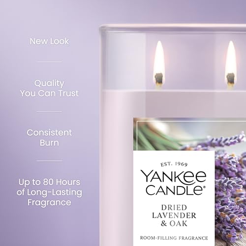 Yankee Candle Dried Lavender & Oak Scented Candle, 20oz Large Tumbler
