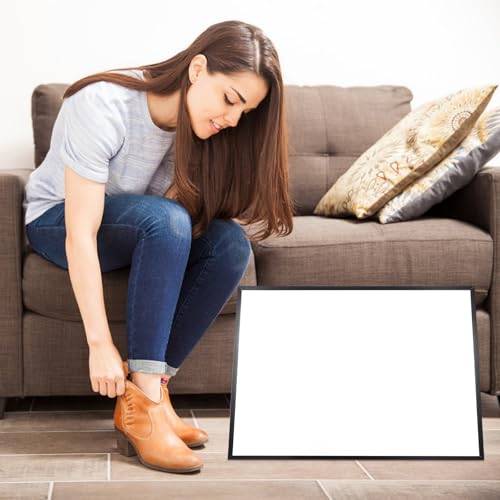 Slant Floor Mirror for Shoes - Compact 24x36 Full Length Mirror, Ideal for Bedroom or Dressing Room, Standing Design, Sleek and Modern