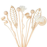Reed Diffuser Stick,WUTAOBON 12Pcs 10Inch Natural Rattan Flower Reed Fragrance Diffuser Set, Fragrance Diffuser Replacement Rattan Sticks Home Decor (Primary Color)