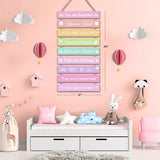 Girls Room Wall Decor, Set of 9 Pieces Wall Decor for Girls Bedroom Teen Girl, Inspirational Wall Art Hanging Plaque for Kids Baby Girl Nursery Wall Decortaions