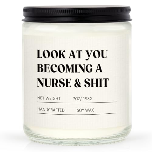 Craftique Nurse Gifts for Women Men- Funny Nurse Candle- Cool Appreciation/Graduation/Birthday/LPN RN Gifts for Nurses, Nursing Student Gift, Nursing School, Future/New Grad, Nurses Week/Day Gift