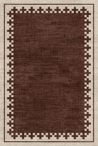 GarveeHome 3x5 Rug for Living Room Washable Cross Bordered Throw Carpet