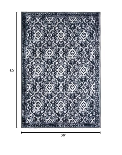 3x5 Washable Area Rug Nonslip Door Mat Indoor for Entryway Bedside