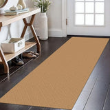 KOZYFLY Washable Runner Rug, 2x6 Ft, Warm Tan