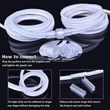 50FT/15M LED Neon Rope Lights, Blue AC110V-120V Neon Strip Light, 8x16mm Connectable Flexible Waterproof SMD2835 120LED/M Indoor Outdoor Light Strips, DIY Lighting Decoration