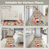 Floral Hallway Runner Rug 2x6 for Bedroom Kitchen
