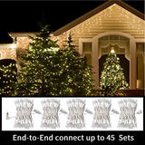 LAMPHOME 100 Mini LED Count Warm White -String Lights - 21.6FT LED Christmas Lights, Mini led Lights for Outdoor Home Holiday Party Wedding Independence Day Decoration
