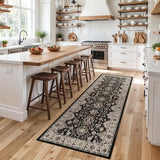 Washable Hallway Runner Rug 3x6: Non Slip Runner Rugs with Rubber Backing