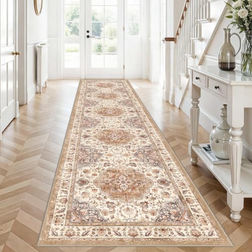 Non Slip Runner Rug 3x12 Long Hallway Rugs Thin Carpet Terracotta