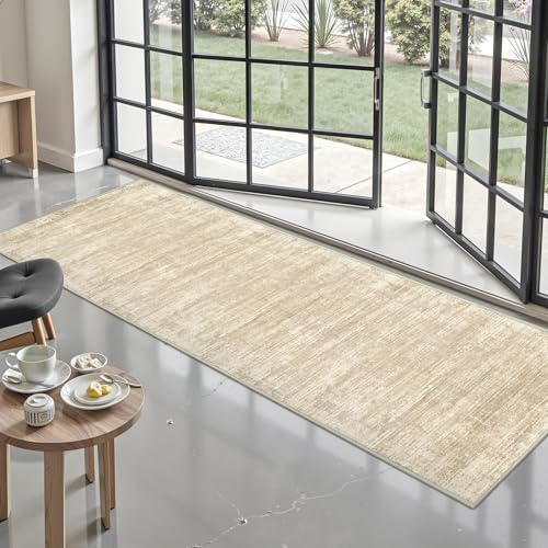 2x8 Runner Rug, Washable Kitchen Entryway Rugs for Hallway Brown
