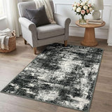 Abstract Washable Entryway Rug 3x5 Area Rug Non Slip Kitchen Rugs