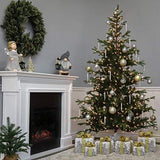 National Tree Company 7.5 ft Unlit Norwegian Spruce Artificial Christmas Tree, 1,325 Tips, Includes Stand, Green
