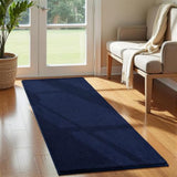 Vasofe 2x4 Hallway Runner Rug, Non Slip Washable Bedroom Runner Rugs, Navy