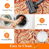 Fall Kitchen Rugs Sets of 3, Washable Kitchen Mats for Floor
