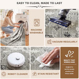 LIVELYGLOW 6x9 Washable Area Rug for Living Room, Large Carpet