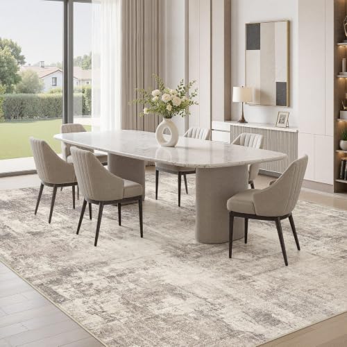 6x9 Area Rug for Living Room Washable Abstract Indoor Carpet