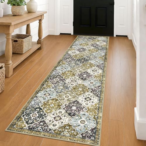 2x8 Washable Runner Rug, Nonslip Soft Area Rug for Hallway Kitchen