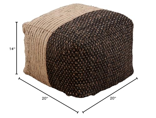 SARO LIFESTYLE Two-Tone Floor Pouf